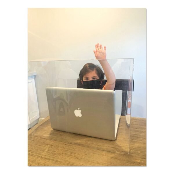 The Pencil Grip Personal Space Crystal Clear Desk Dividers, 18.5 x 9.5 x 14, PET, Clear, 36/Carton (986CT)