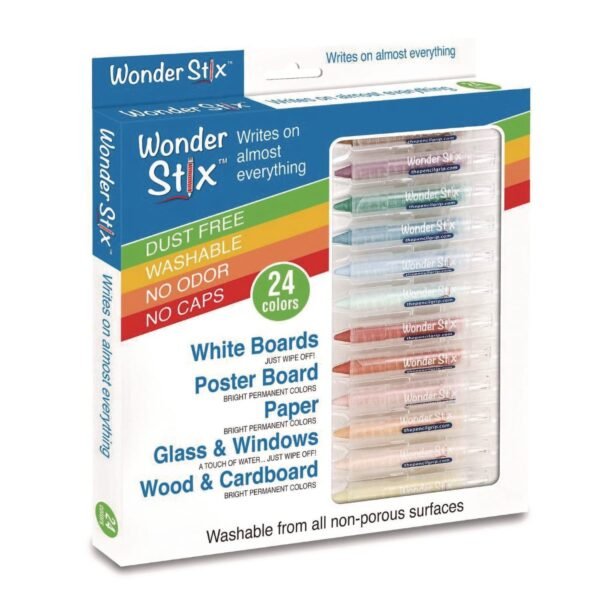 The Pencil Grip Wonder Stix Set, 0.5" x 3.7", Assorted, 24/Set, 12 Sets/Carton (63612)