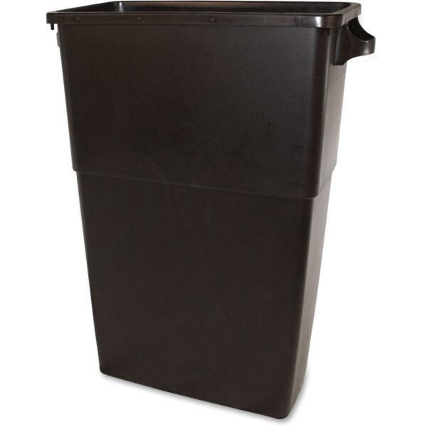 Thin Bin 23-Gallon Container 23 gal Capacity - Handle, Durable - 30" Height x 23" Width - Polyethylene - Brown - 4 / Carton (70234CT)