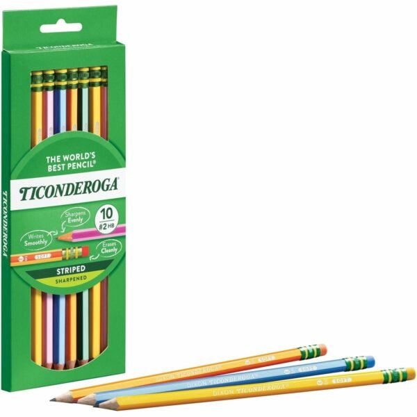 Ticonderoga Pre-Sharpened No. 2 Pencils #2 - Wood Barrel - 10 / Pack (13910)