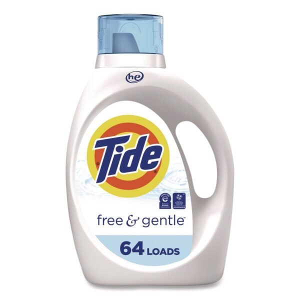 Tide Free and Gentle Liquid Laundry Detergent, 64 Loads, 84 oz Bottle (1389041828)
