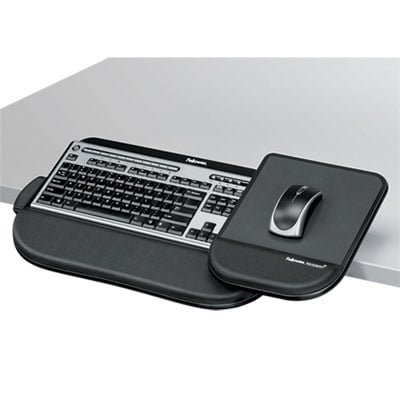 Tilt 'n Slide Keyboard Manager with Comfort Glide, 19.5w x 11.5d, Black