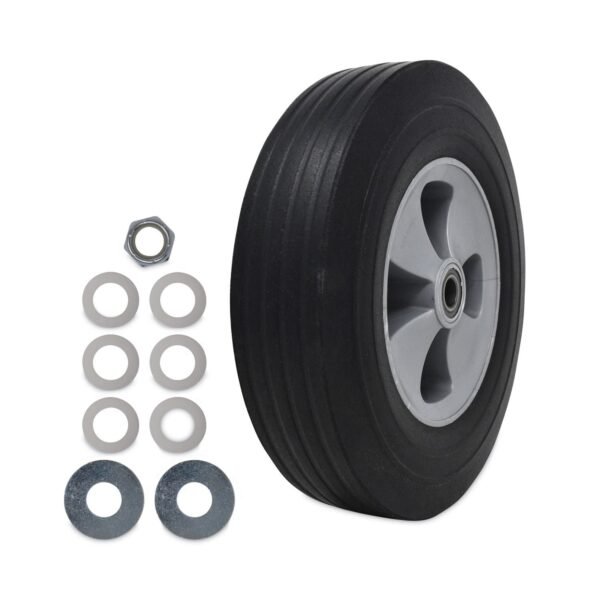 Tilt Truck Wheels, 500 Lb Weight Capacity, 12" Wheel, Black