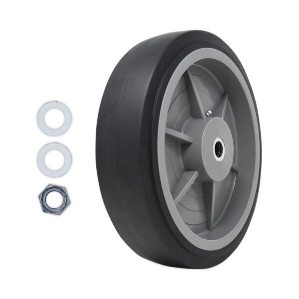 Tilt Truck Wheels, 850 Lb Weight Capacity, 12" Wheel, Black