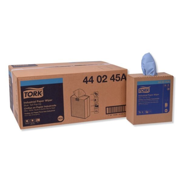 Tork® Industrial Center-Pull Paper Towels, 4-Ply, Blue, 900 Towels (440245A)