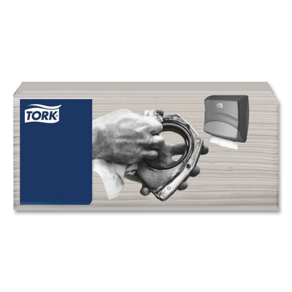 Tork Industrial Cleaning Cloths, 1-Ply, 16.34 x 14, Gray, 120 Wipes/Pack, 4 Packs/Carton (520681)