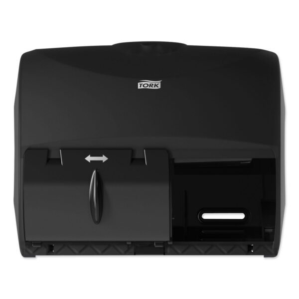 Tork® OptiCore Standard Toilet Paper Twin Dispenser, 2-Rolls, Black (565728)
