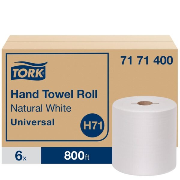 Tork® Universal Hardwound Roll Paper Towels, White, 800-ft., 6 Rolls (7171400)
