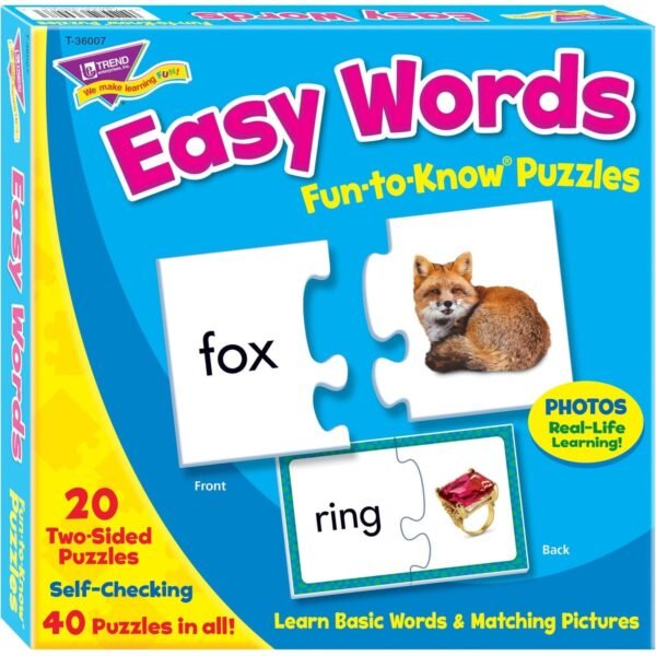 Trend Easy Words Fun to Know Puzzles 40 Piece (T36007)