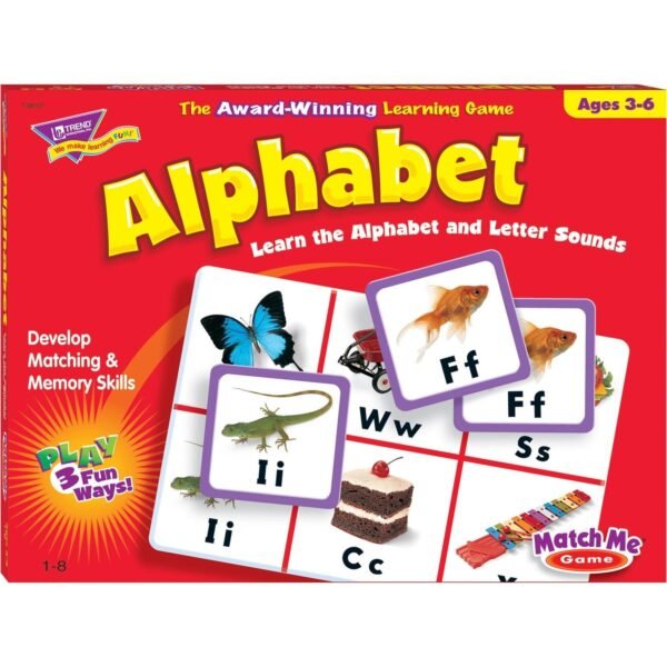 Trend Match Me Alphabet Learning Game Learning - Educational - 1 to 8 Players - 1 Each (T58101)
