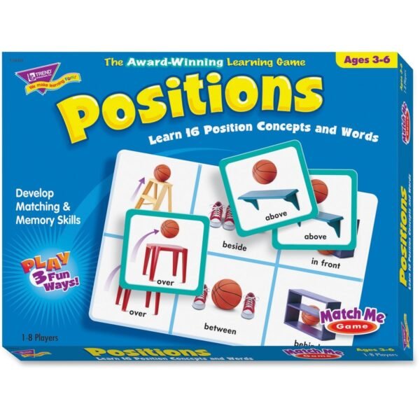 Trend Positions Match Me Games Educational - 1 / Box (T58104)