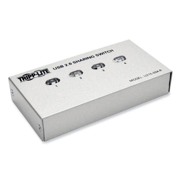 Tripp Lite USB 2.0 Printer/Peripheral Sharing Switch, 4 Ports (U215004R)