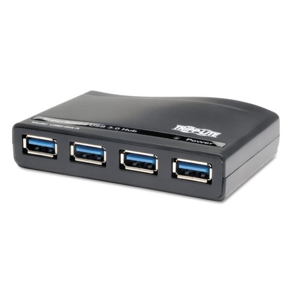 Tripp Lite USB 3.0 SuperSpeed Hub, 4 Ports, Black (U360004R)
