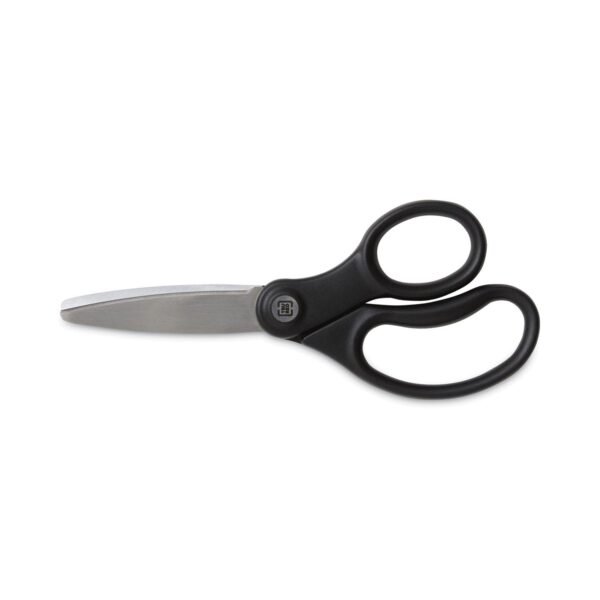 TRU RED Ambidextrous Stainless Steel Scissors, 5" Long, 2.64" Cut Length, Straight Ergonomic Black Handle (24380508)