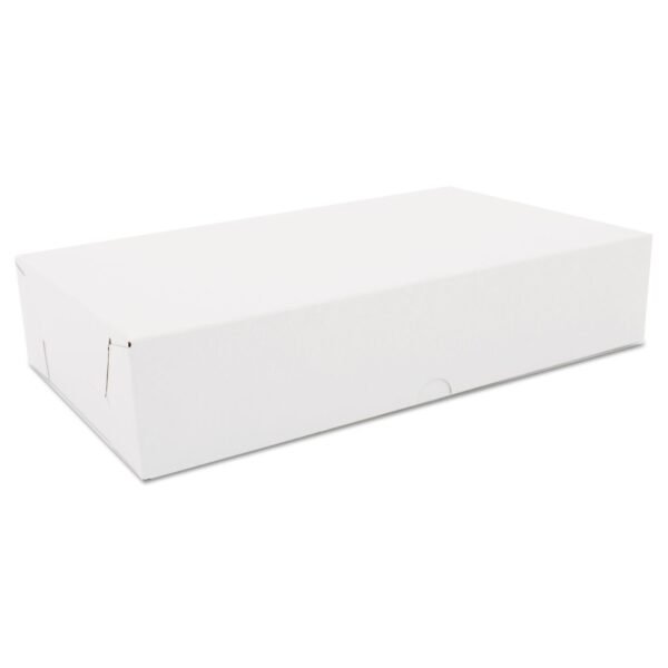 Two-piece Sausage And Meat-patty Boxes, 12 X 7 X 2.5, White, Paper, 100/carton