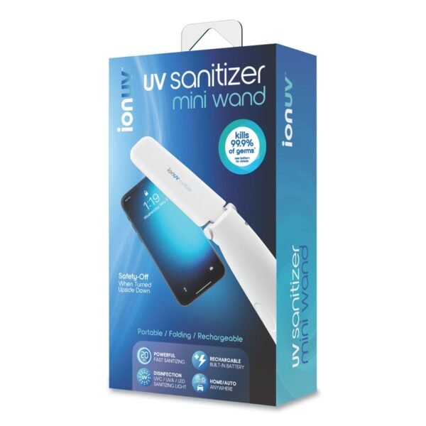 Tzumi ionUV Mini Sanitizer Wand, White (7548ST)