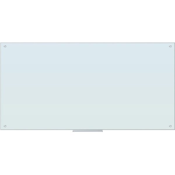 U Brands Magnetic Glass Dry Erase Board 72" (6 ft) Width x 36" (3 ft) Height - Frosted White Tempered Glass Surface - Rectangle - Horizontal/Vertical - Magnetic - 1 Each...