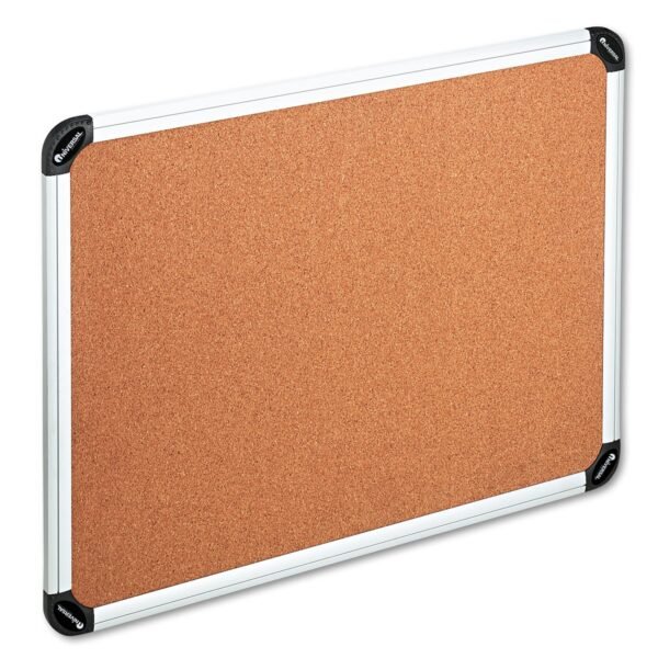 Universal Cork Board with Aluminum Frame, 48 x 36, Tan Surface, Silver Frame (UNV43714)
