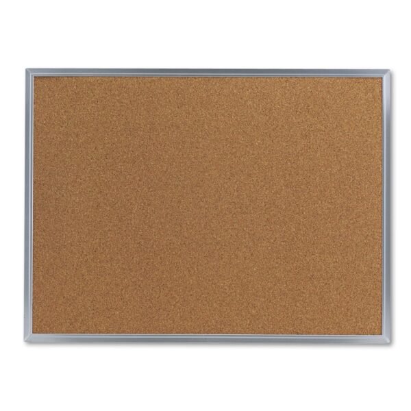 Universal Cork Bulletin Board, 24 x 18, Tan Surface, Aluminum Frame (UNV43612)