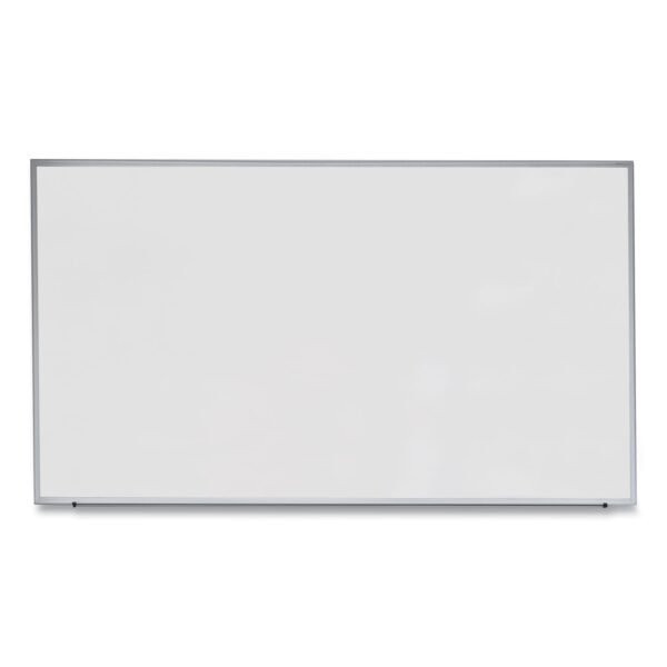 Universal Deluxe Melamine Dry Erase Board, 72 x 48, Melamine White Surface, Silver Anodized Aluminum Frame (UNV43626)