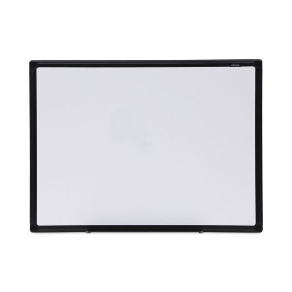Universal Design Series Deluxe Dry Erase Board, 24 x 18, White Surface, Black Anodized Aluminum Frame (UNV43630)