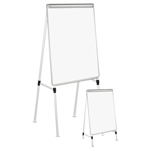 Universal Dry Erase Board with A-Frame Easel, 29 x 41, White Surface, Silver Frame (UNV43033)