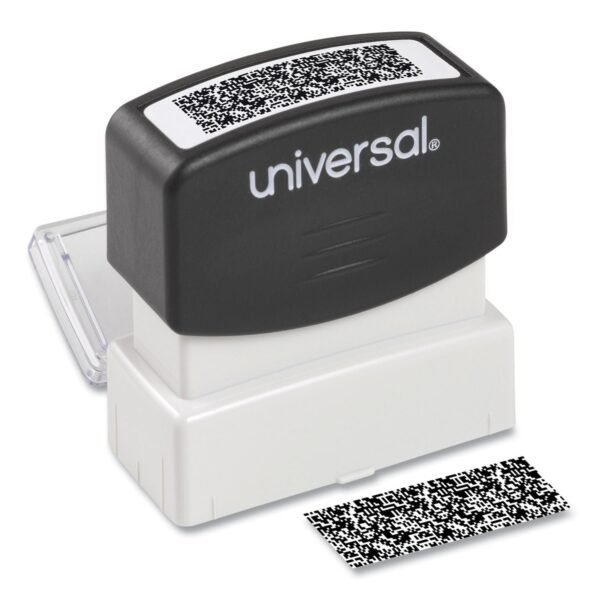 Universal Security Stamp, Obscures Area 1.69 x 0.56, Black (UNV10136)