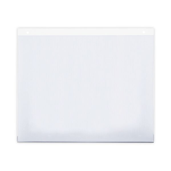 Universal Wall Mount Sign Holder, 11 x 8.5, Horizontal, Clear, 2/Pack (UNV76883)