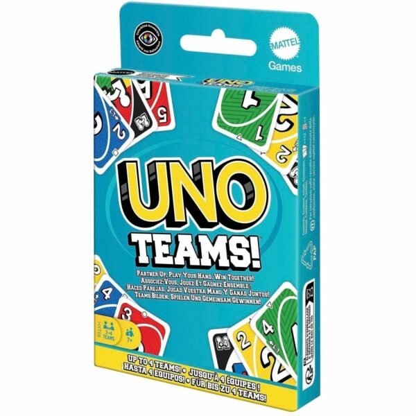 UNO Teams Card Game For Family Nights, Game Nights, Travel, Camping & Parties (HXT58)