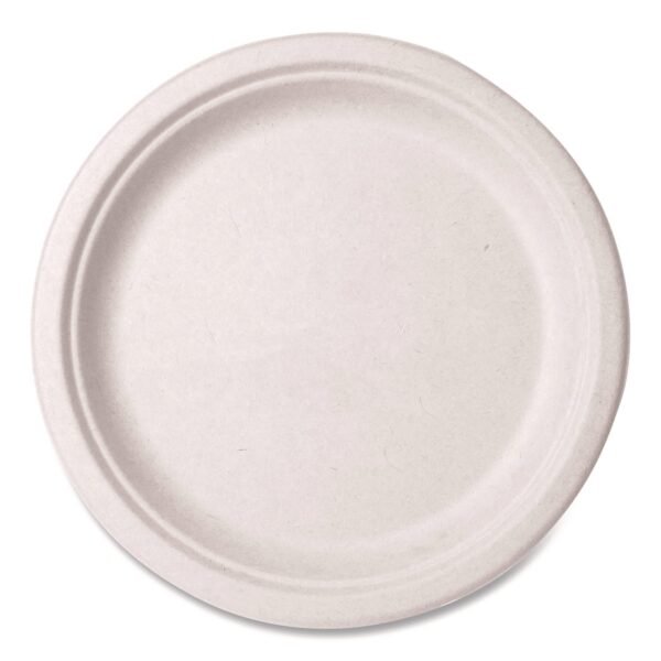 Vegware Nourish Molded Fiber Tableware, Compostable, Plate, 10" dia, White, 500/Carton (WH10)