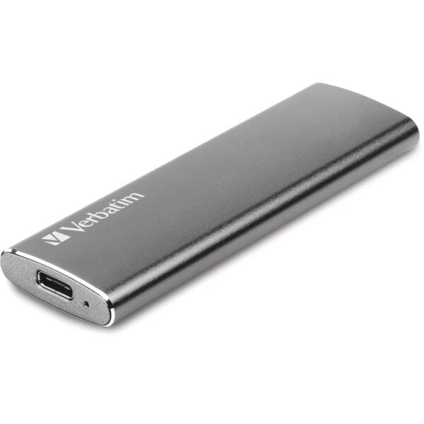 Verbatim 240GB Vx500 External SSD, USB 3.1 Gen 2 - Graphite Notebook Device Supported - USB 3.1 Type C - 500 MB/s Maximum Read Transfer Rate - 2 Year Warranty - 1 Each (47442)
