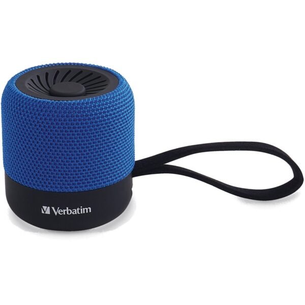 Verbatim Portable Bluetooth Speaker System - Blue 100 Hz to 20 kHz - TrueWireless Stereo - Battery Rechargeable - 1 Pack (70229)