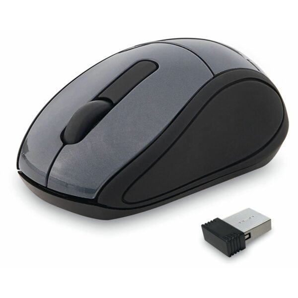 Verbatim Wireless Mini Travel Optical Mouse - Graphite Optical - Wireless - Radio Frequency - Graphite - USB - 1600 dpi - Scroll Wheel - 3 Button(s) - 1 Each (97470)