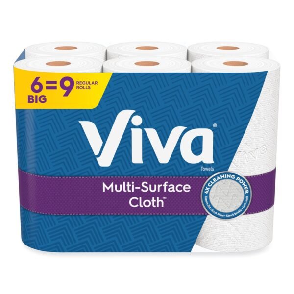 Viva® Multi-Surface Kitchen Cloth Paper Towels, 1-Ply, 83 Sheets, 24 Rolls (49413)