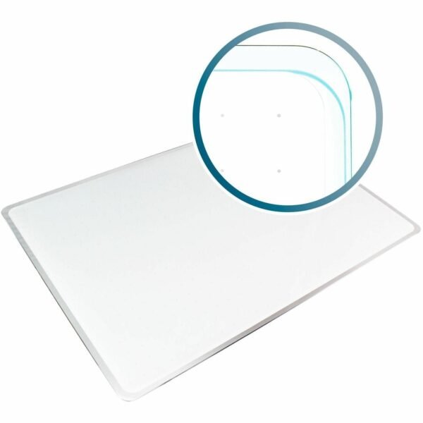 Viztex® Glacier White Multi-Purpose Grid Glass Dry Erase Board 24" x 36" 36" (3 ft) Width x 24" (2 ft) Height - White Tempered Glass Surface - Rectangle - Horizontal/Vertical -...