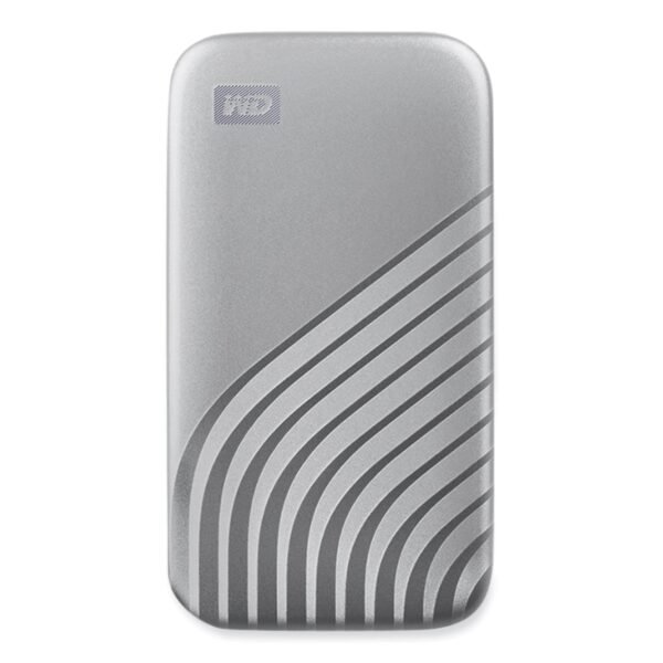 WD MY PASSPORT External Solid State Drive, 1 TB, USB 3.2, Silver (AGF0010BSL)