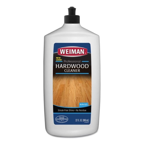 WEIMAN Hardwood Floor Cleaner, 32 oz Squeeze Bottle, 6/Carton (522)