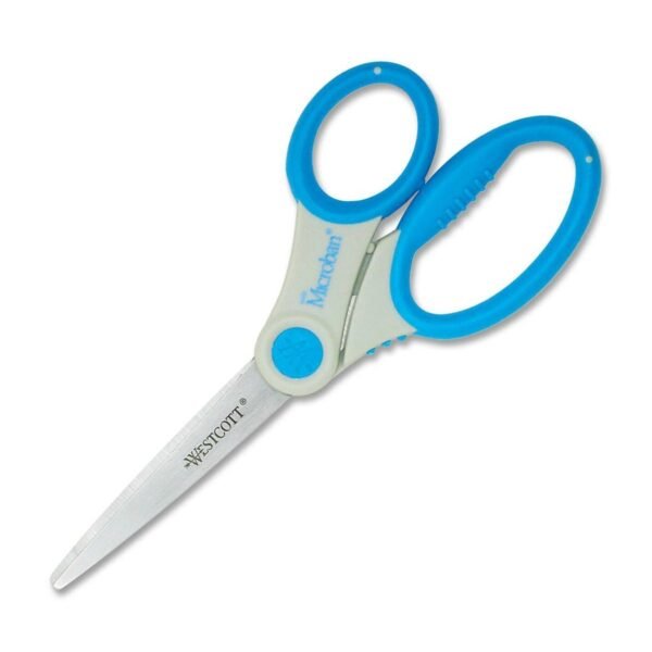 Westcott Student Ultra Soft Handle Scissors 7" Overall Length - Straight-left/right - Stainless Steel - Pointed Tip - Assorted - 1 Each (14609)