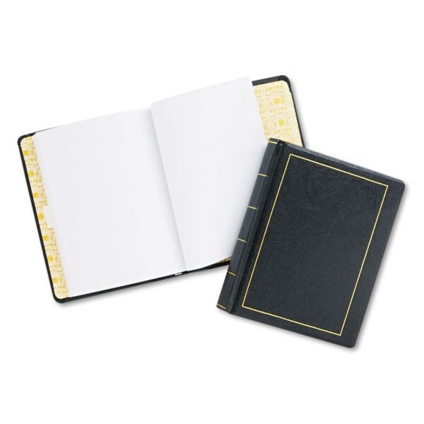 Wilson Jones Looseleaf Corporation Minute Book, 1-Subject, Unruled, Black/Gold Cover, (250) 11 x 8.5 Sheets (039511)