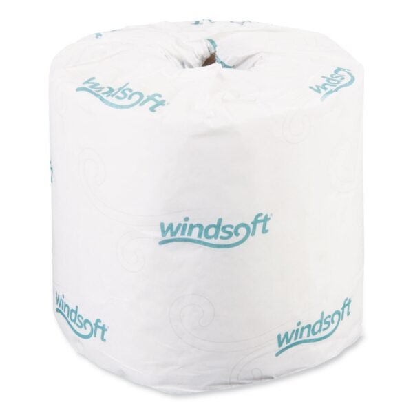 Windsoft® Standard Toilet Paper, 2-Ply, 400 Sheets, 24 Rolls (WIN2400)