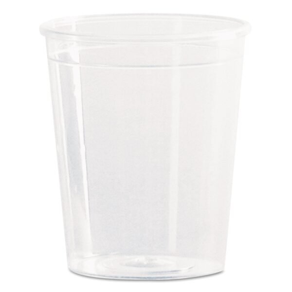 WNA Comet Plastic Portion/Shot Glass, 2 oz, Clear, 50/Pack, 50 Packs/Carton (P20)