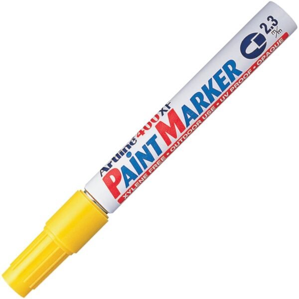 Xstamper L.C. Industries Artline Paint Marker 2.3 mm Marker Point Size - Bullet Marker Point Style - Yellow - 1 Each (47105)