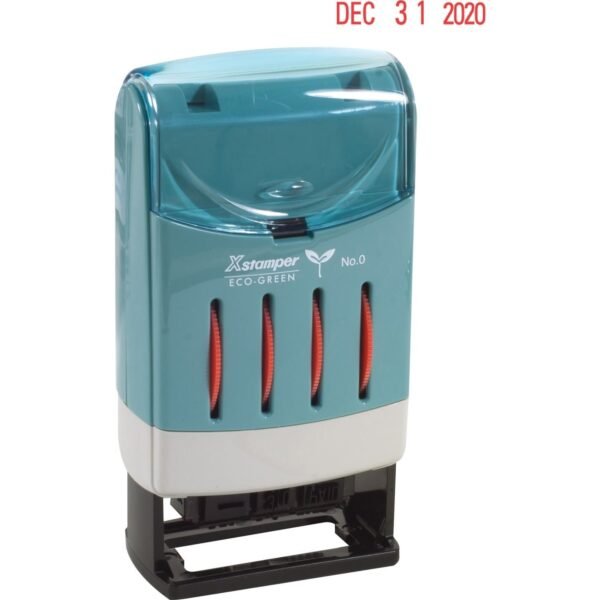 Xstamper VersaDater Small Type Date Stamp Message/Date Stamp - FAXED, PAID, RECEIVED - 0.87" Impression Width x 0.12" Impression Length - Red - Recycled - 1 Each (51111)