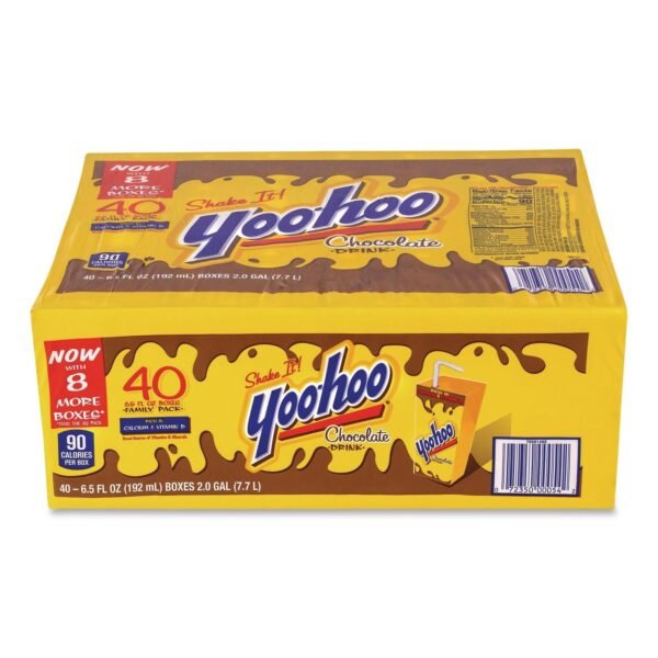 Yoo-hoo Chocolate Drink Boxes, Chocolate, 6.5 oz Box, 40/Carton (22002682)