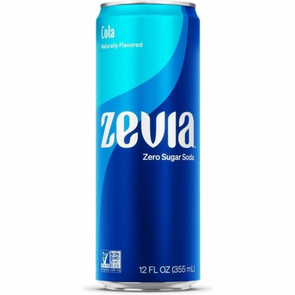 Zevia Zero Sugar Soda Ready-to-Drink - Sugar Free - 12 fl oz (355 mL) - Cola - 12 / Carton (0190112)