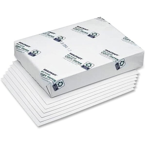 AbilityOne 7530002900617 SKILCRAFT Bond Paper, 92 Bright, 20lb, 8.5 x 11, White, 500 Sheets/Ream, 10 Reams/Carton