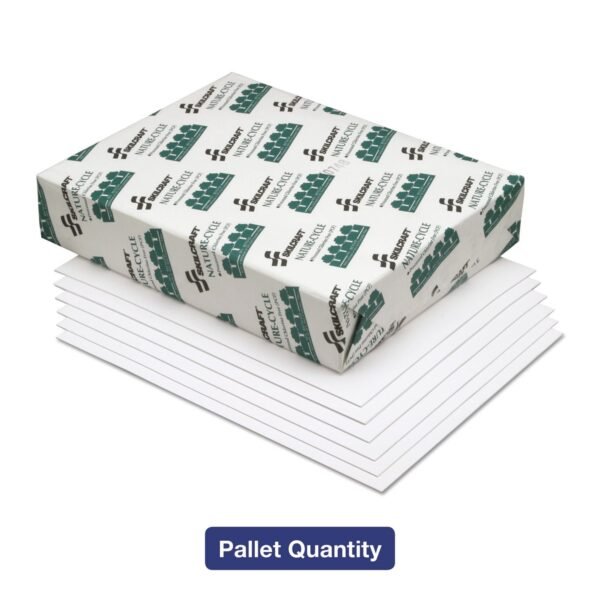 AbilityOne 7530015399831 SKILCRAFT Nature-Cycle Copy Paper, 92 Bright, 20lb Bond Weight, 8.5x11, White, 500/Ream, 10 Ream/CT, 40 CT/PLT (5399831PL)