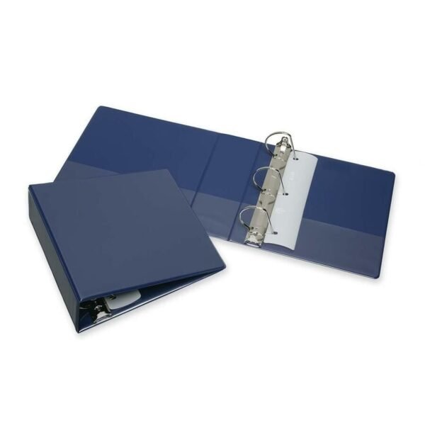 AbilityOne SKILCRAFT Slant D-Ring View Binder 3" Capacity - 1 Each - Blue (3683487)