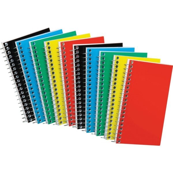Ampad Sidebound Memo Notebooks 50 Sheets - Wire Bound - 5" x 3" Sheet Size - White Paper - Assorted Pressboard Cover - Mediumweight, Rigid - 10 / Bundle (25095BD)