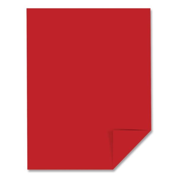 Astrobrights Color Cardstock, 65 lb Cover Stock, 8.5 x 11, Re-Entry Red, 250 Sheets/Ream, 8 Reams/Carton (22751CT)